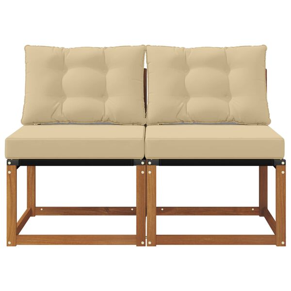 vidaXL 2 Pe&ccedil;a Sof&aacute; do Meio para Exterior