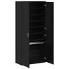 vidaXL Highboard Carvalho preto 80 x 39 x 178 cm Madeira processada