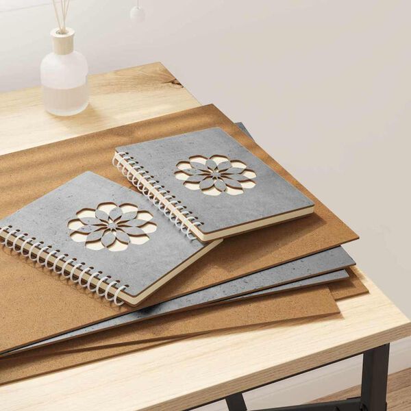 vidaXL Pain&eacute;is de Decora&ccedil;&atilde;o 12 pcs Cinzento 30 x 42 x 0.27 cm