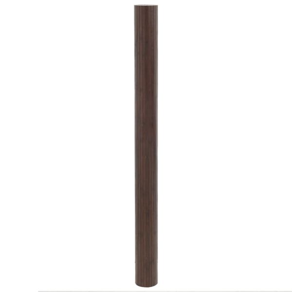 vidaXL Tapete retangular 80x100 cm bambu castanho-escuro