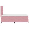 vidaXL Cama Box com colch&atilde;o com cabeceira Rosa 90 x 200 cm tecido