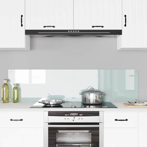 vidaXL Proteção de Cozinha Branco 80 x 40 cm vidro temperado
