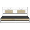 vidaXL Estrutura de cama sem colchão 183x213cm metal carvalho sonoma