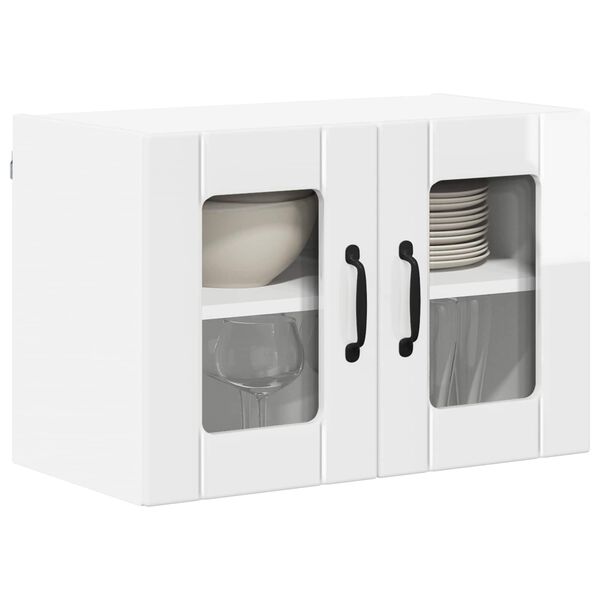 vidaXL Arm&aacute;rio de Cozinha 2 pcs Branco Brilhante 60 x 31 x 40 cm