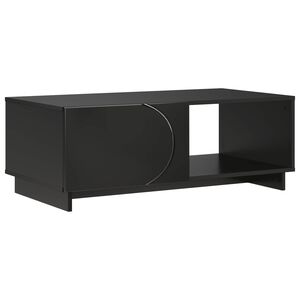 vidaXL Mesa de centro Preto 95 x 50,5 x 35 cm Derivados de Madeira