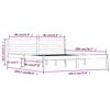 vidaXL Estrutura de cama super king 180x200 cm pinho maci&ccedil;o branco