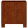 vidaXL Vaso/floreira com pernas 30x30x30 cm a&ccedil;o corten cor enferrujado