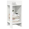 vidaXL Mesa lateral com prateleira 110x50x103 cm branco