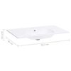 vidaXL Lavat&oacute;rio de embutir 805x460x105 mm SMC branco