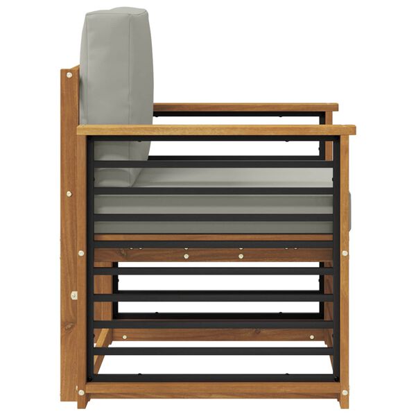 vidaXL Conjunto de Sof&aacute;s para Exterior Natural 71 x 63 x 73 cm