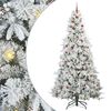 vidaXL &Aacute;rvore de Natal Articulada Artificial Branco 240 cm PE e PVC