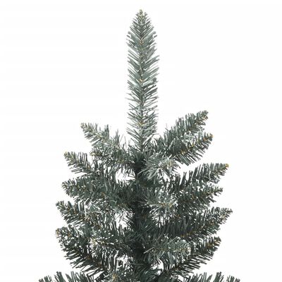 vidaXL Árvore de Natal artificial fina com suporte 150 cm PVC verde