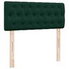 vidaXL Cama boxspring com colch&atilde;o 120x190 cm veludo verde-escuro