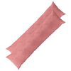 vidaXL Capa almofada 2 pcs HEERLEN Rosa 40 x 145 cm Veludo