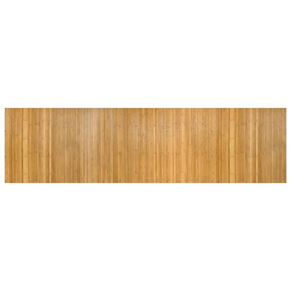 vidaXL Tapete retangular 80x300 cm bambu cor natural