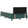 vidaXL Cama Box com colch&atilde;o Verde Escuro 120 x 190 cm Veludo