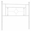 vidaXL Cabeceira de cama 107 cm metal branco