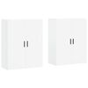 vidaXL Arm&aacute;rios de parede 2 pcs 69,5x34x90 cm branco