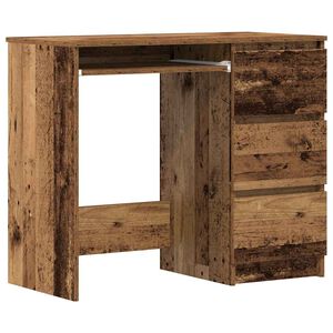 vidaXL Secret&aacute;ria 90x45x76 cm contraplacado madeira velha