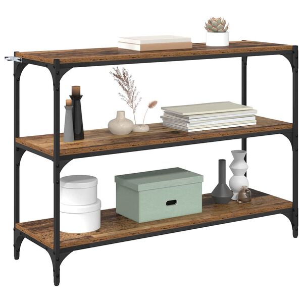 vidaXL Gabinete de Livros Madeira antiga 100 x 33 x 70,5 cm