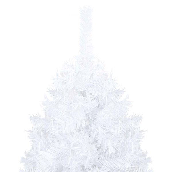 vidaXL &Aacute;rvore Natal artificial pr&eacute;-iluminada c/ bolas PVC branco