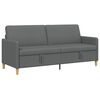 vidaXL Sofa com Armazenamento Cinzento-Escuro 192 x 78 x 87 cm