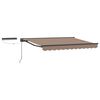 vidaXL Toldo Retr&aacute;til El&eacute;trico Cinzento-acastanhado 5 x 3 m