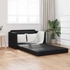 vidaXL Sof&aacute;-Cama 110cm Preto Couro Artificial