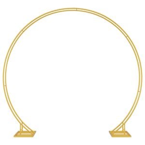 vidaXL Arco de Casamento Ouro 220 x 45 x 200 cm A&ccedil;o