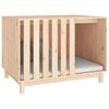 vidaXL Casota para c&atilde;es 100x70x72 cm madeira de pinho maci&ccedil;a