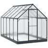 vidaXL Estufa de Jardim com porta Antracite 183,5 x 303,5 x 207 cm