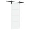 vidaXL Porta Deslizante Branco e Preto 93 x 232 cm