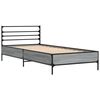 vidaXL Estrutura cama 100x200 cm derivados madeira/metal cinza sonoma