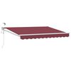 vidaXL Toldo Retr&aacute;til El&eacute;trico Vermelho Borgonha 3,5 x 2,5 m