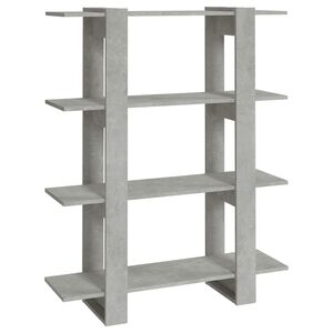 vidaXL Estante/divis&oacute;ria 100x30x123,5 cm cor cinzento cimento