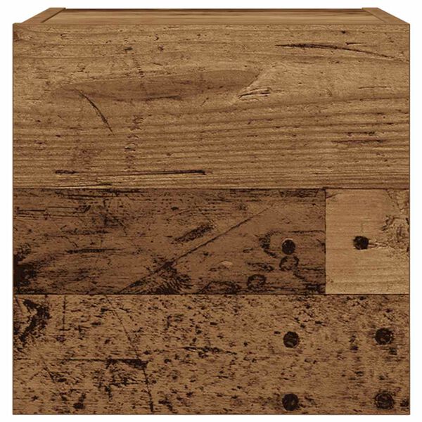 vidaXL Móvel de TV de parede 30,5x30x30 cm madeira velha