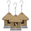 vidaXL Casas para p&aacute;ssaros 3 pcs vime