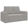 vidaXL Sof&aacute;-Cama Cinzento-claro 148 x 71 x 83 cm Veludo