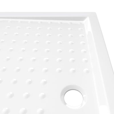 vidaXL Base de chuveiro com pontos 70x100x4 cm ABS branco