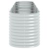 vidaXL Canteiro elevado de jardim aço galvanizado 400x80x81cm prateado