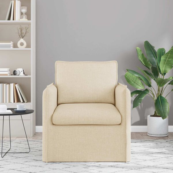 vidaXL Sof&aacute; 60cm Creme Metal