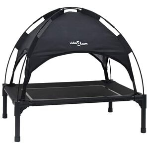 vidaXL Cama para Cachorro 71 x 64 x 71 cm A&ccedil;o Preto