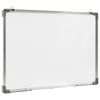 vidaXL Quadro de escrita magnético 90x60 cm aço branco