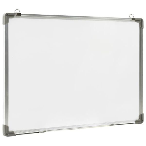 vidaXL Quadro de escrita magnético 90x60 cm aço branco