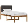 vidaXL Estrutura de Cama com Cabeceira Estofada