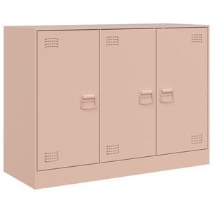 vidaXL Aparador 99x39x73 cm a&ccedil;o rosa