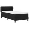 vidaXL Cama Box com colch&atilde;o com cabeceira Preto 80 x 200 cm tecido