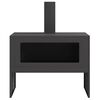 vidaXL Fire Pit Preto 80 x 50 x 96 cm A&ccedil;o laminado a frio