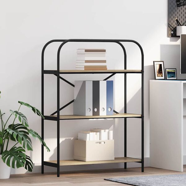 vidaXL Estante Carvalho Sonoma 80 x 30 x 109 cm Madeira processada