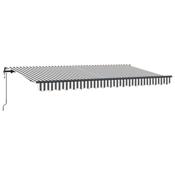 vidaXL Toldo Retr&aacute;til Antracite 400 x 200 cm tecido